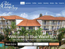 Tablet Screenshot of bluewaterbay.com.au